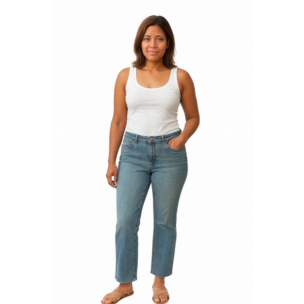 Style & Co | Straight Leg Jeans | Light Blue Wash | Stretch High Rise | Size 12